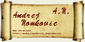 Andrej Momković vizit kartica